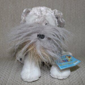 3/$77❤️Ganz Webkinz HM159 Schnauzer Whiskered German Dog Pet Plush Sealed Code